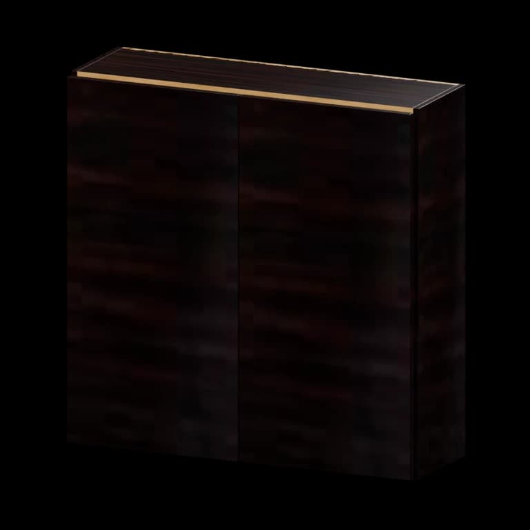 Burlington 36-in Wall Cabinet in High Gloss Wenge