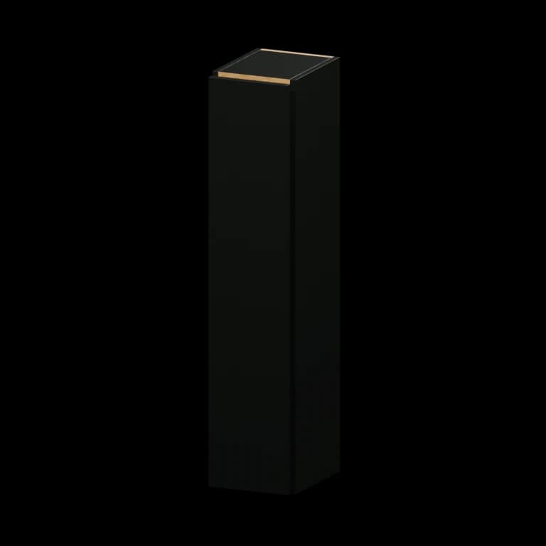 Burlington 9-in Wall Cabinet (W942) in High Gloss Black
