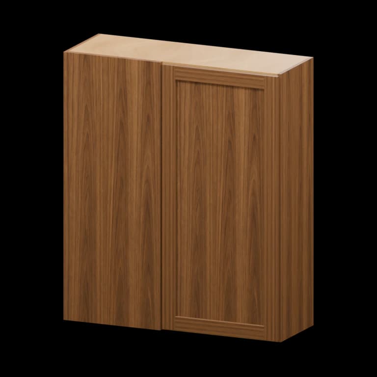 Kingston 36-in Blind Corner Wall Cabinet (WBC3642) in Walnut