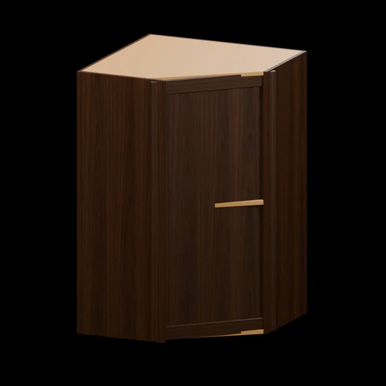 Kingston 27-in Diagonal Corner Wall Cabinet (WCD274215) in Espresso